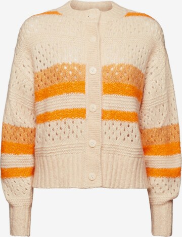 ESPRIT Knit Cardigan in Orange: front