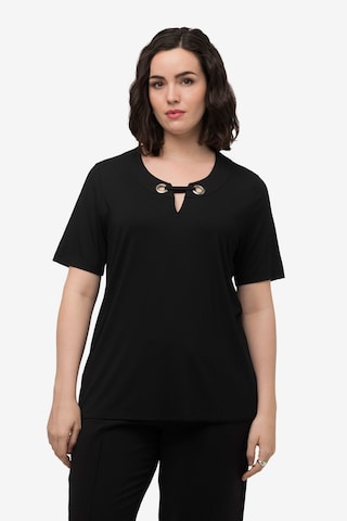 T-shirt Ulla Popken en noir : devant