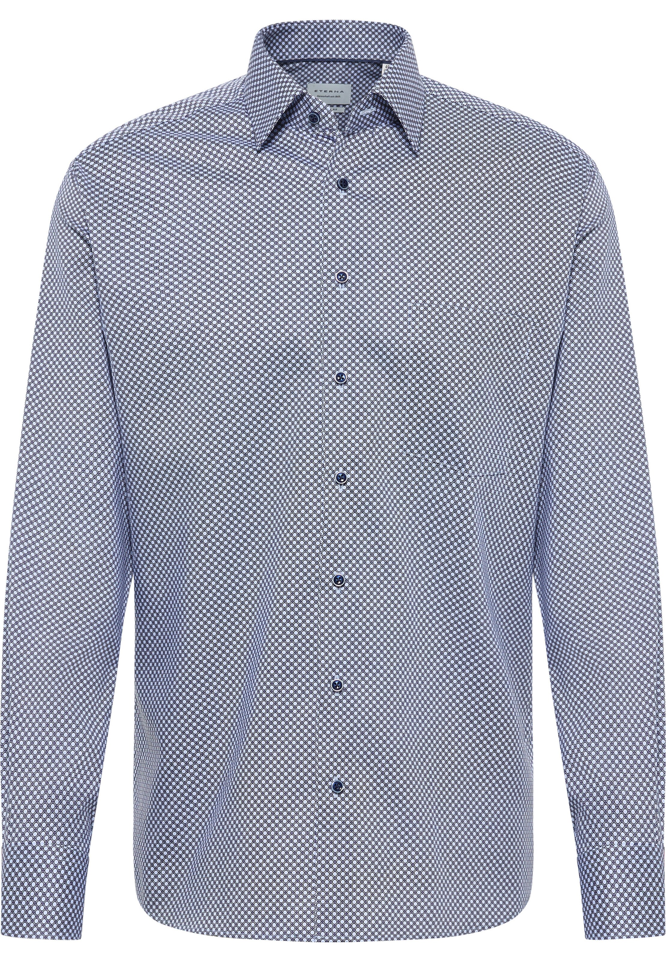 ETERNA Slim fit Zakelijk overhemd in Blauw: voorkant
