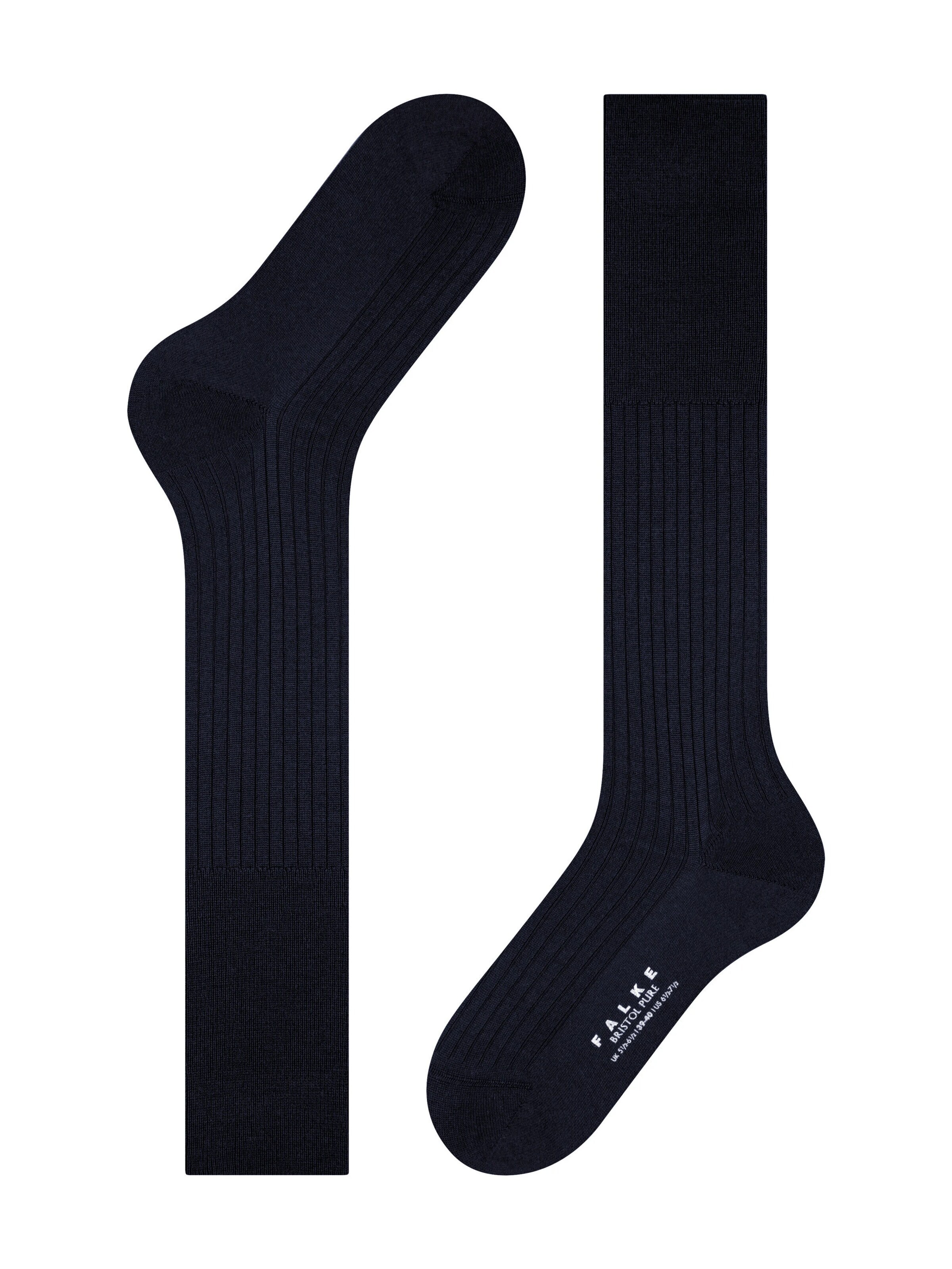 FALKE Knee High Socks 'Bristol Pure' in Blue