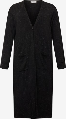 Manteau en tricot 'Laura' Guido Maria Kretschmer Curvy en noir : devant