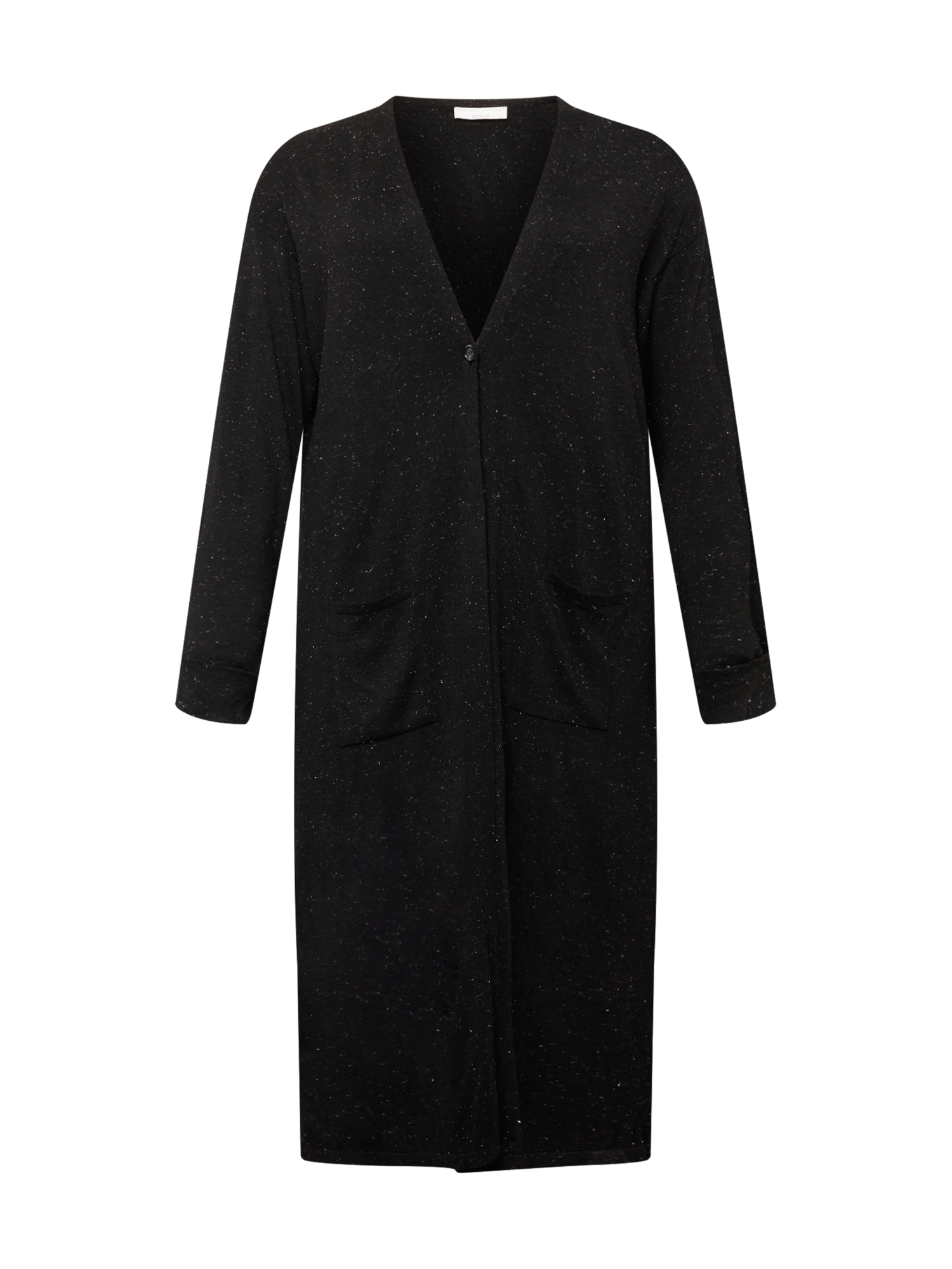 Plus size Kobiety Guido Maria Kretschmer Curvy Collection Płaszcz z dzianiny Laura w kolorze Czarnym 