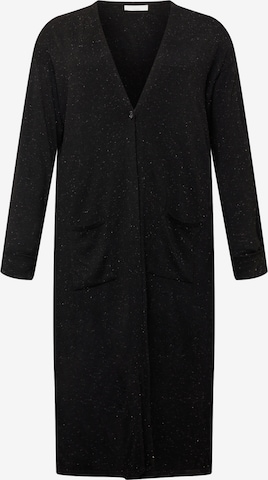 Guido Maria Kretschmer Curvy Collection Pletený kabátek 'Laura' – černá: přední strana