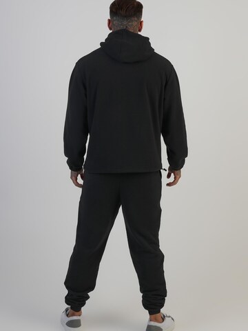 SikSilk Sweatshirt 'Polar Fleece Hoodie' in Schwarz