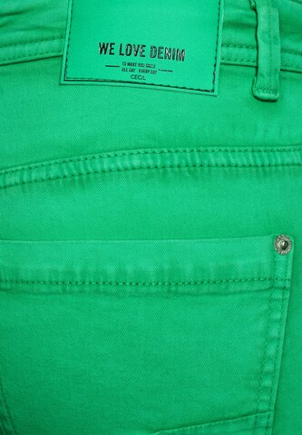 CECIL Slim fit Pants in Green