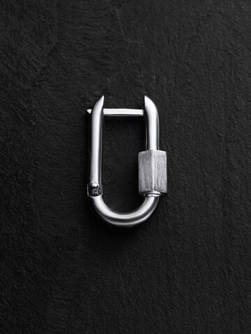 REYTEL - Pendientes 'KARABIN' en plata: frente