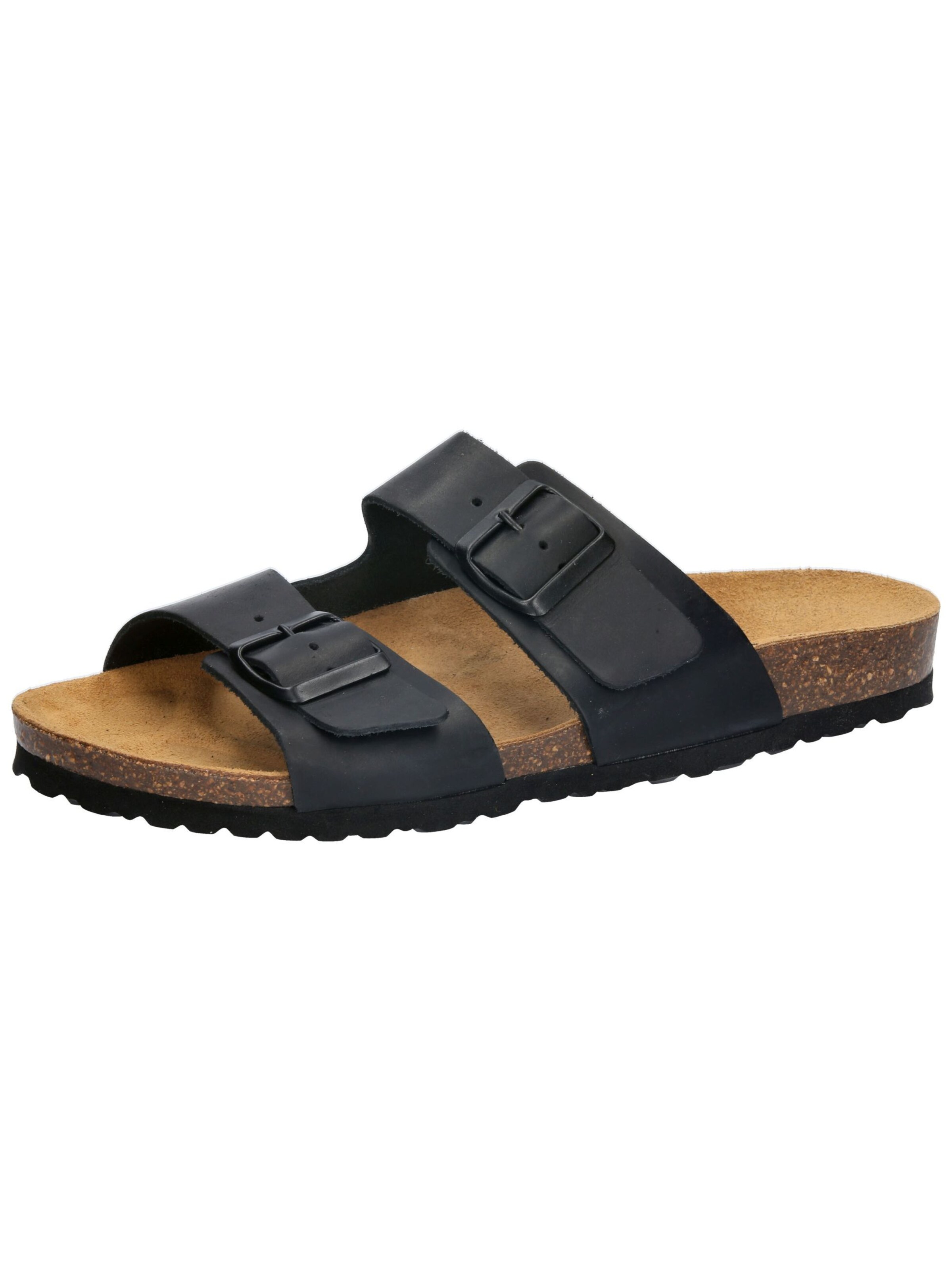 LICO Pantolette 'Bioline Jenrik' in Schwarz: Vorderseite