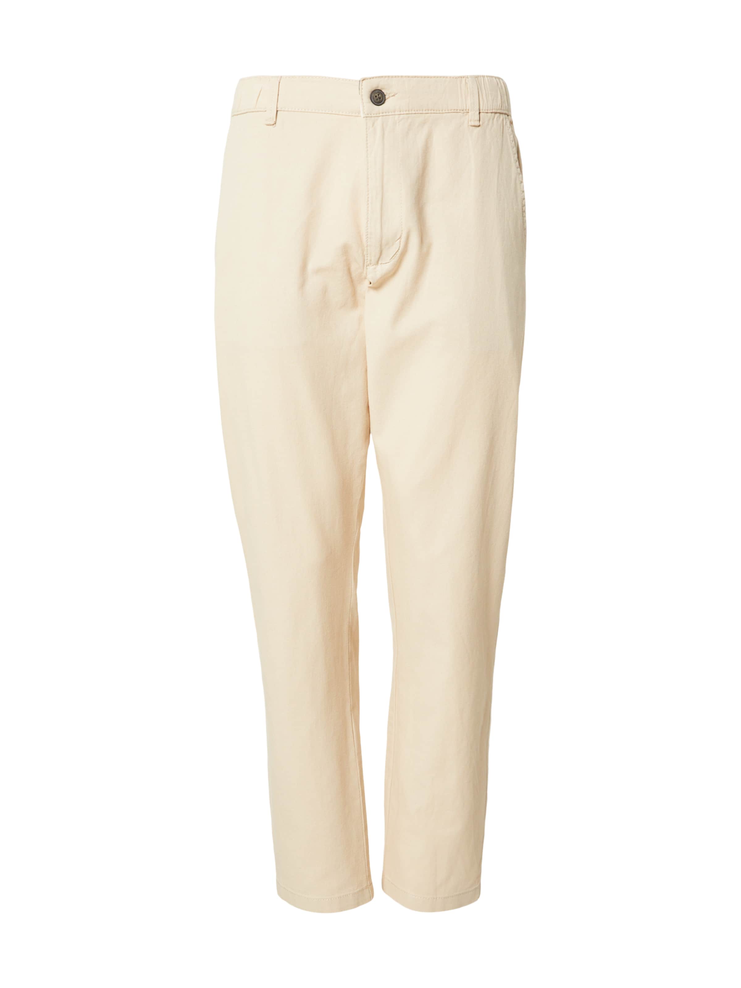 INDICODE JEANS Tapered Chino trousers 'Lysin' in Beige: front