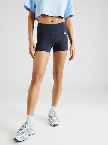 ROXY Skinny Sportovní kalhoty 'HEART INTO IT' – modrá: přední strana