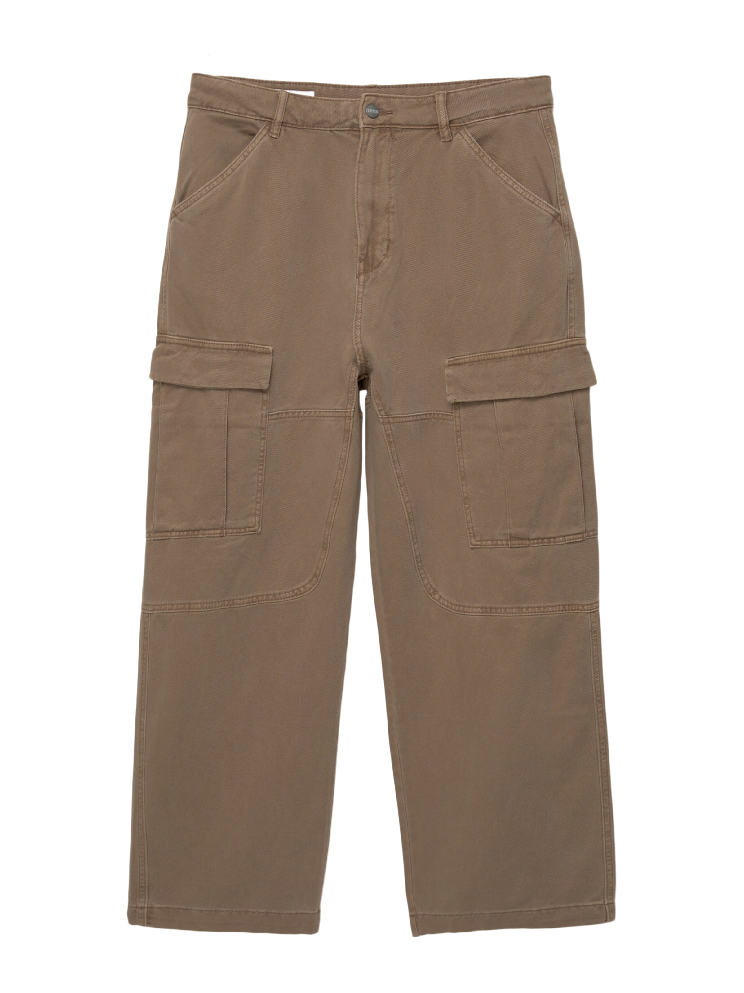 Pull&Bear Baggy Gargohousut värissä ruskea: etupuoli