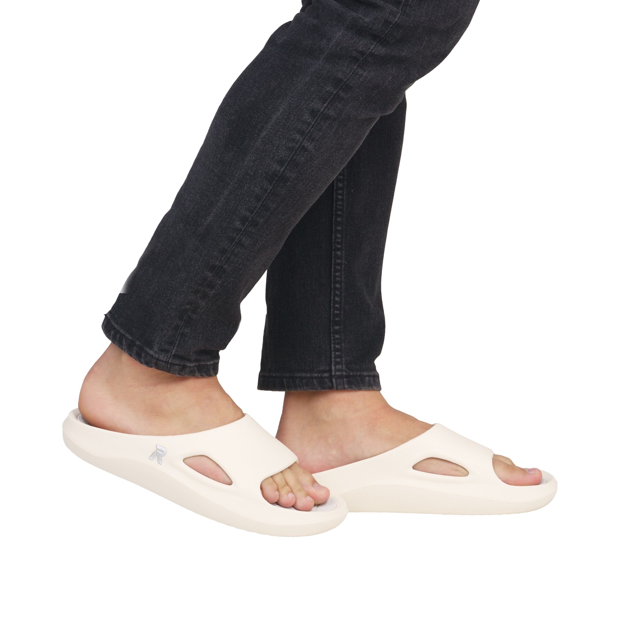 Rieker Sport Mules in Beige: front