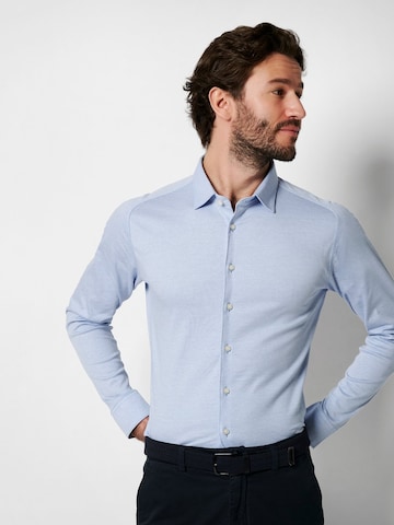 DESOTO Slim fit Zakelijk overhemd in Blauw: voorkant