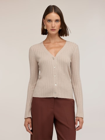 MOTIVI Gebreid vest in Beige