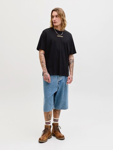 juoda JACK & JONES Marškinėliai 'JJCITY'