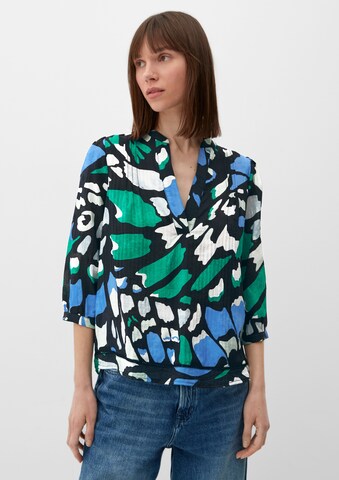 s.Oliver Blouse in Zwart: voorkant