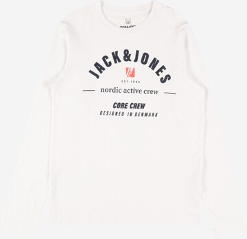 Jack & Jones Junior Тениска 'SPRING' в бяло: отпред