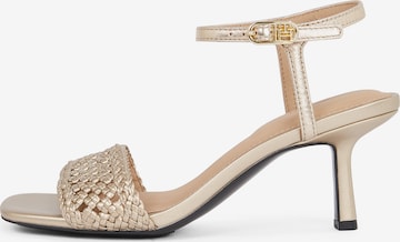 TOMMY HILFIGER Remmisandaalit värissä kulta: etupuoli