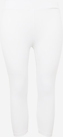 ONLY Carmakoma Skinny Leggings 'TIME' - fehér: elől