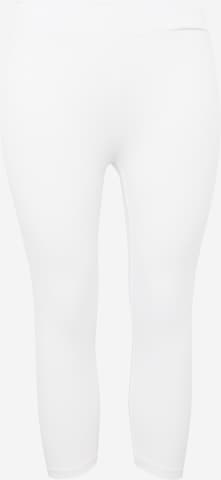 ONLY Carmakoma Skinny Leggings 'TIME' in Wit: voorkant