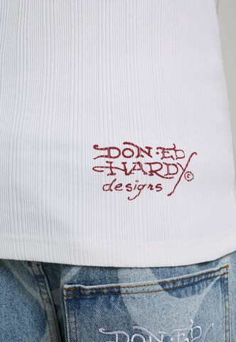 Ed Hardy - Camiseta en blanco