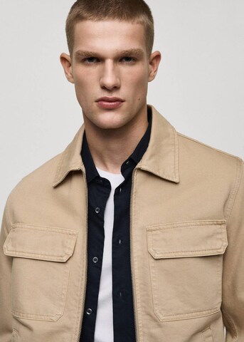 MANGO MAN Between-Season Jacket 'Bryan' in Beige