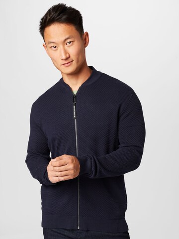 TOM TAILOR Knit Cardigan in Blue: front