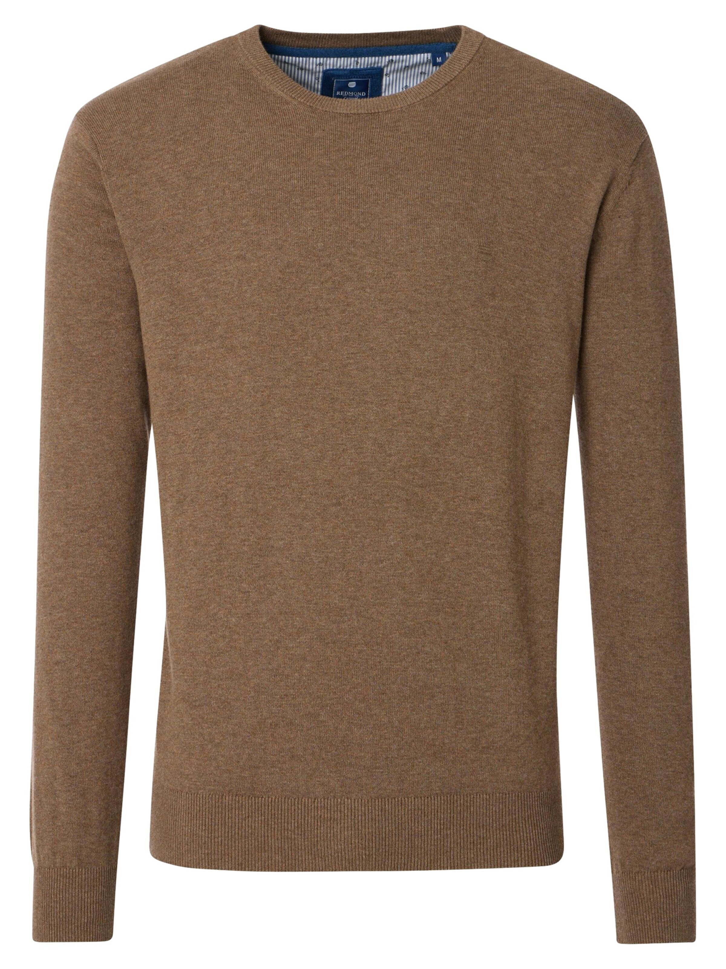 redmond Sweater 'Basic' in Brown: front