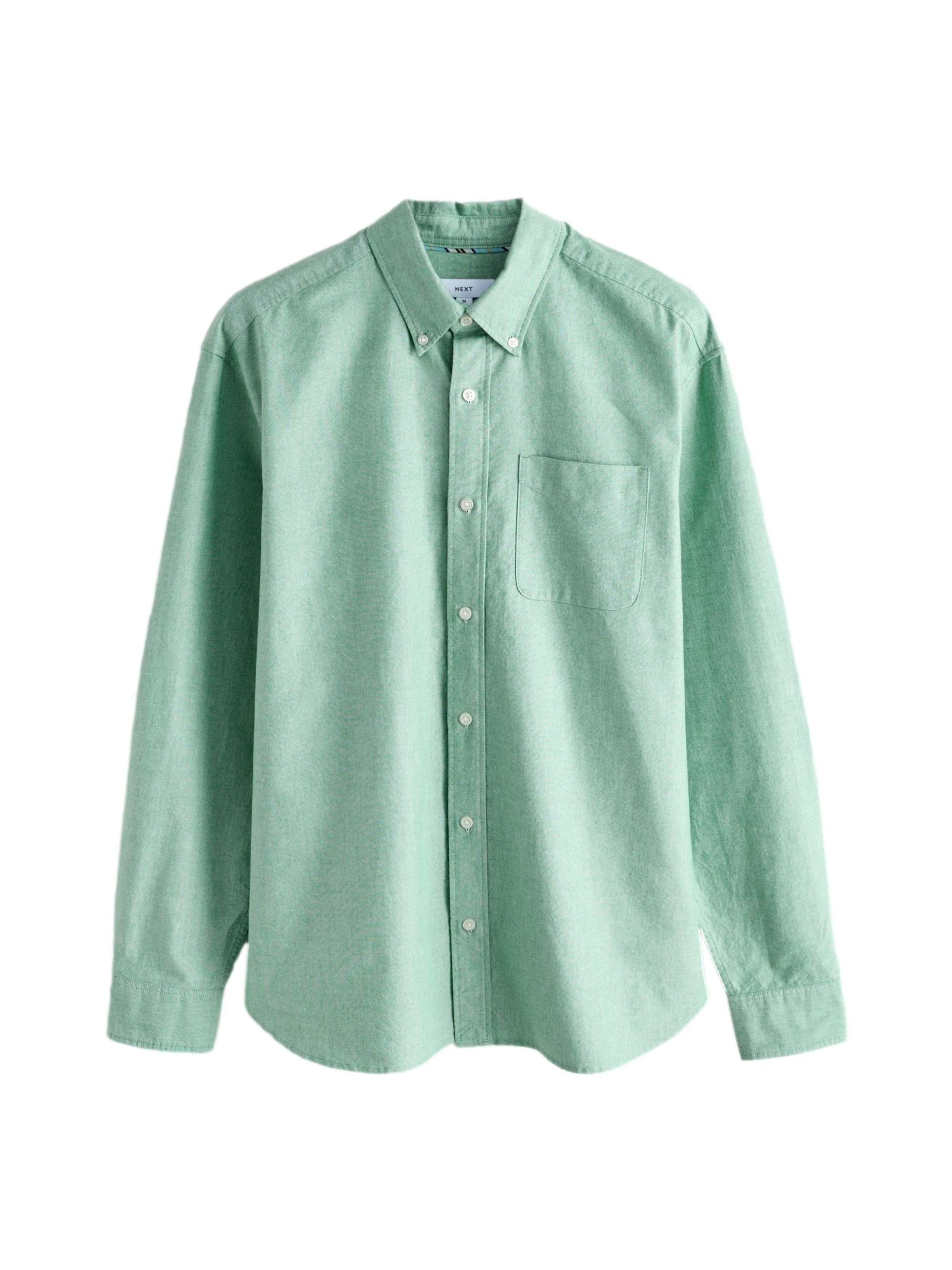 Next Средняя посадка Рубашка в Зеленый: спереди