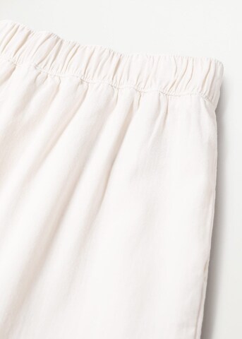 MANGO Wide Leg Hose 'Rustic' in Beige