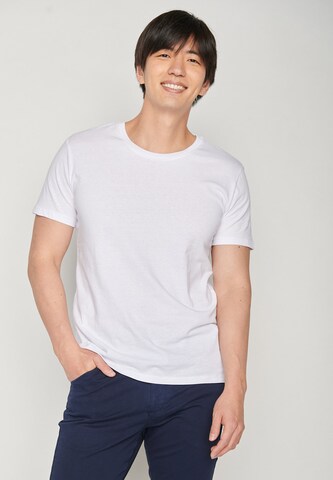 T-Shirt GREENBOMB en blanc : devant