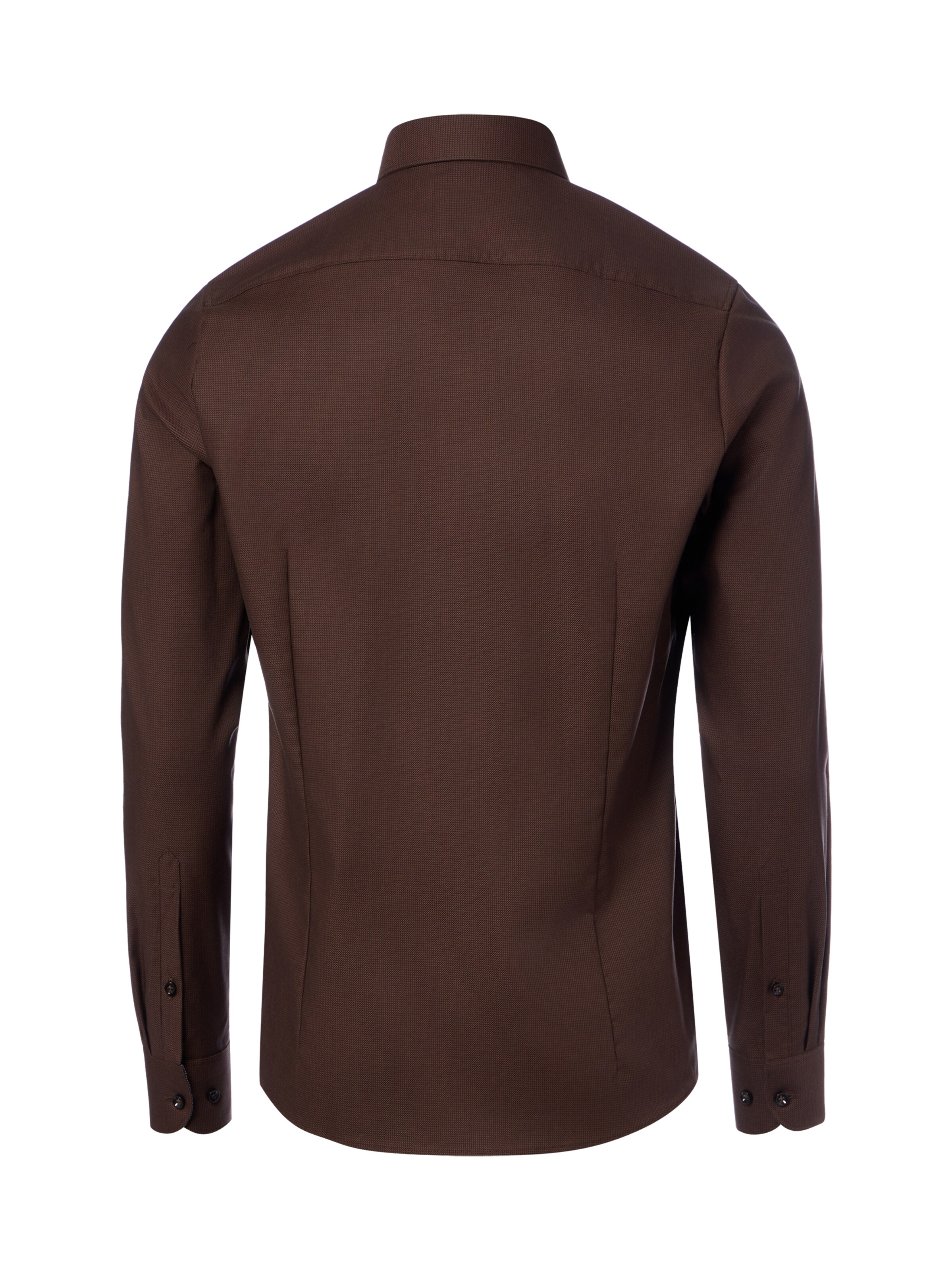 Finshley & Harding Slim fit Button Up Shirt in Brown