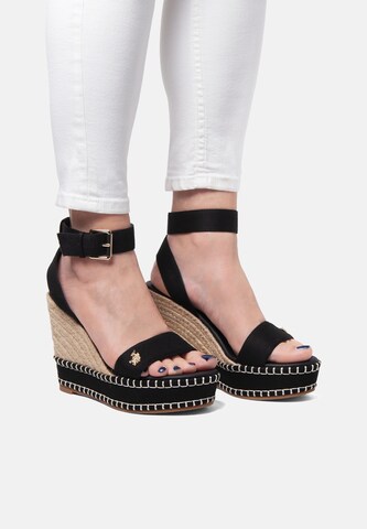 Sandales 'Aylin' U.S. POLO ASSN. en noir