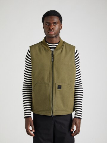 Iriedaily Vest 'Dock36' in Green: front