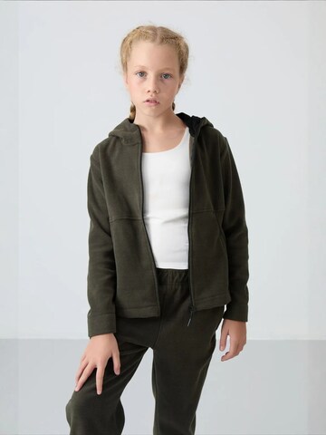 Tommy Life Dressipluus 'TOMMY Unisex-Kapuzen-Sweatshirt Für Jugendliche Mit Reißverschluss', värv roheline