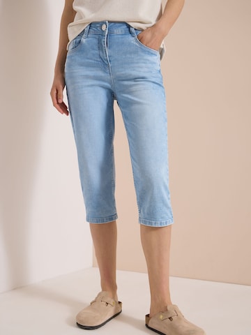 Slimfit Jeans 'Toronto' de la CECIL pe albastru: față