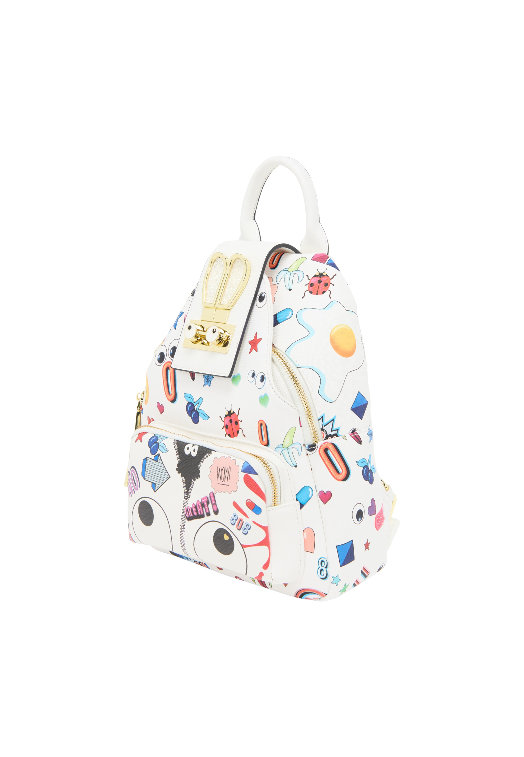 MYMO Batoh 'Pop Eyetheme' - Biela