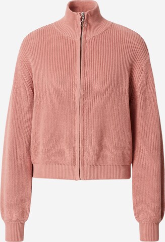 Soft Rebels Knit Cardigan 'Anemone' in Pink: front