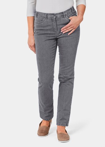 Coupe slim Jean 'Anna' Goldner en gris : devant