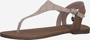 s.Oliver T-Bar Sandals in Pink: front