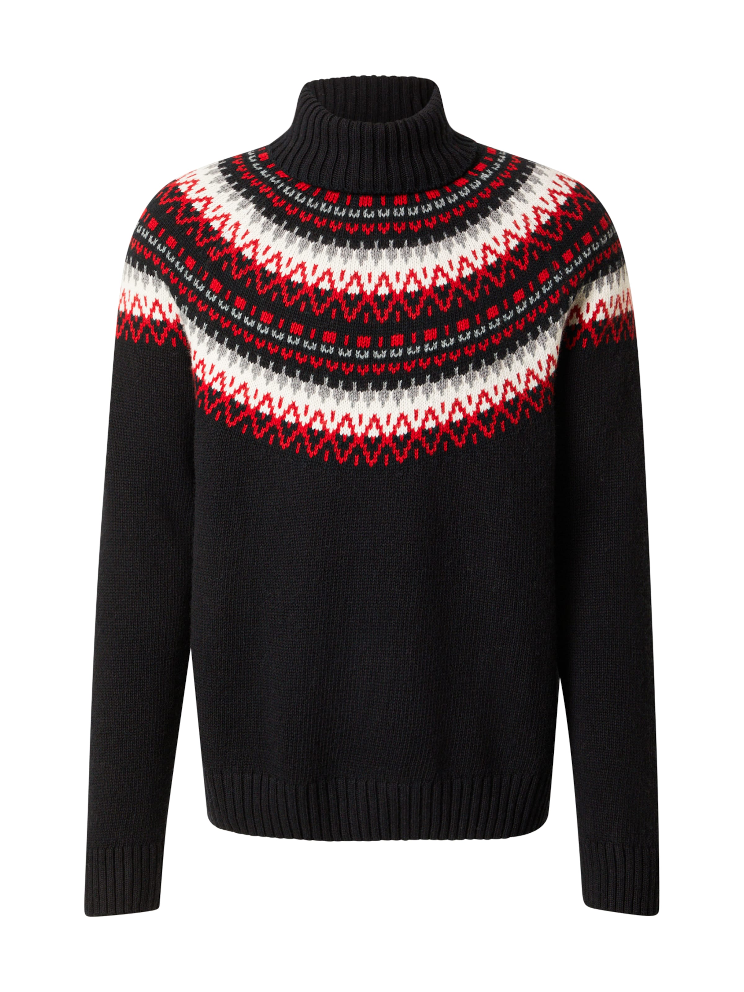 GANT Kampsun 'FAIR ISLE', värv must: eest vaates