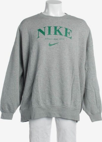 NIKE Sweatshirt & Zip-Up Hoodie in M in Grey: front