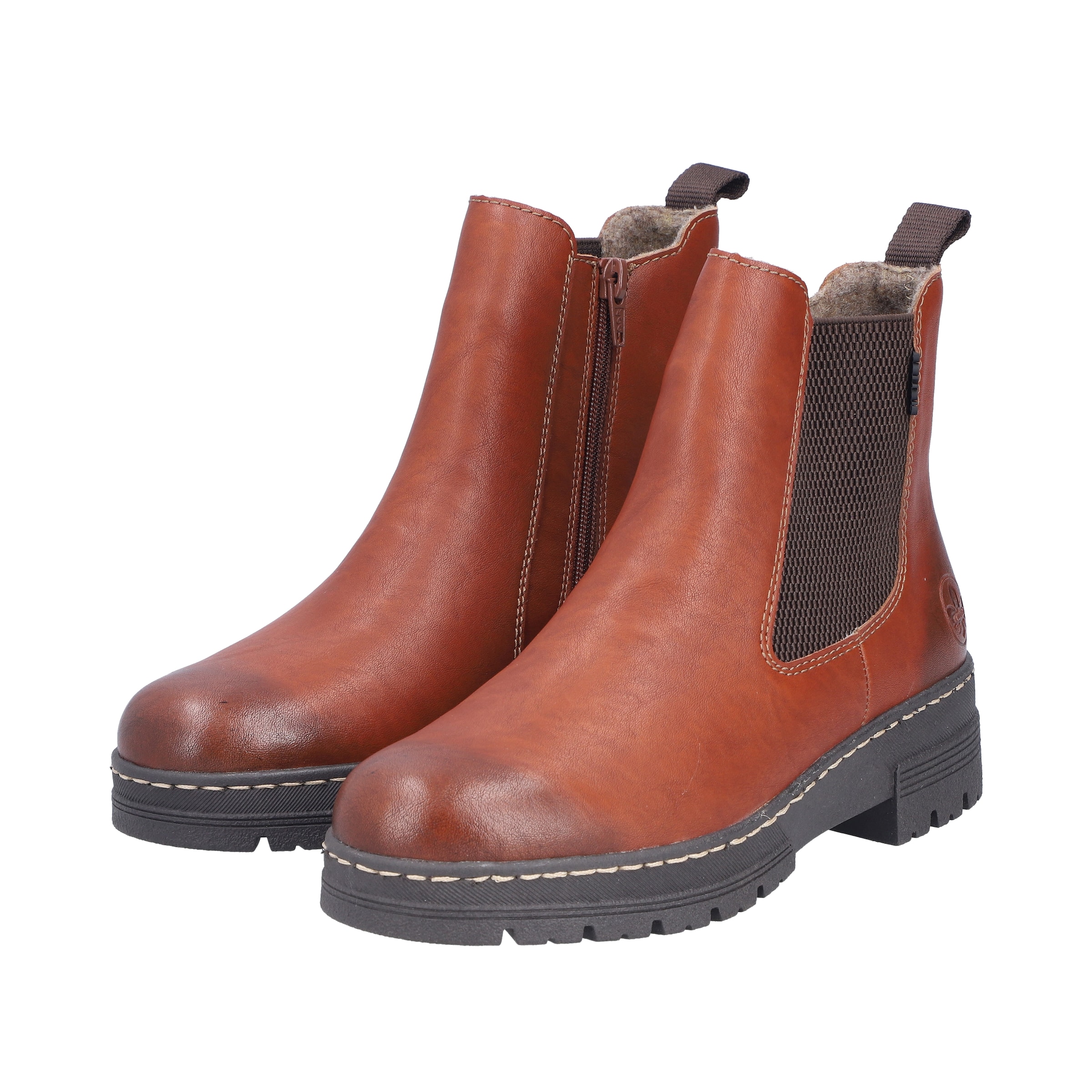 Ghete chelsea de la Rieker pe maro