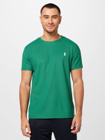 BJÖRN BORG - Camisa funcionais 'ACE' em verde: frente