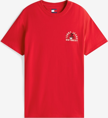 Tricou de la Tommy Jeans pe roșu: față