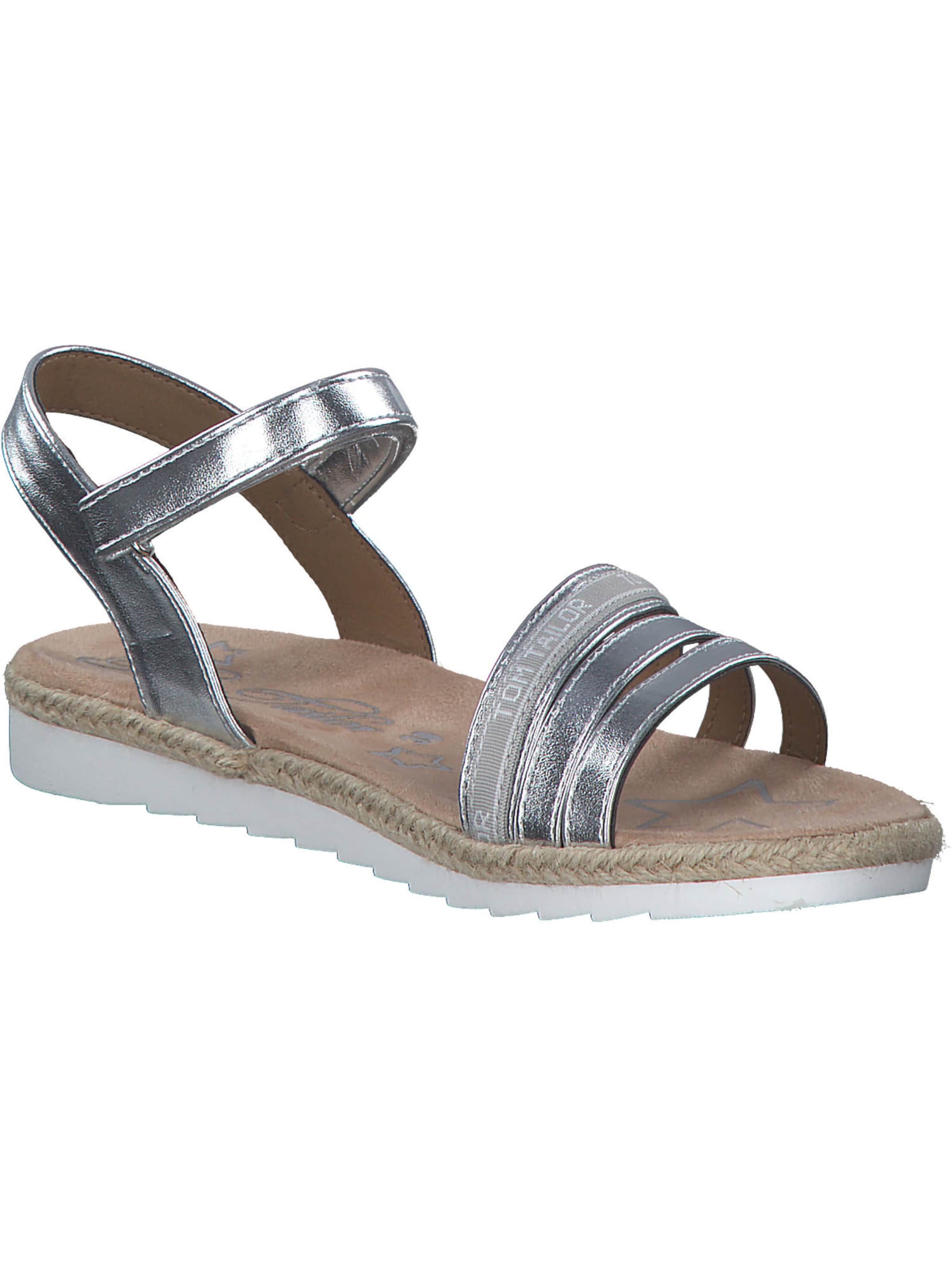 TOM TAILOR Sandale in Silber