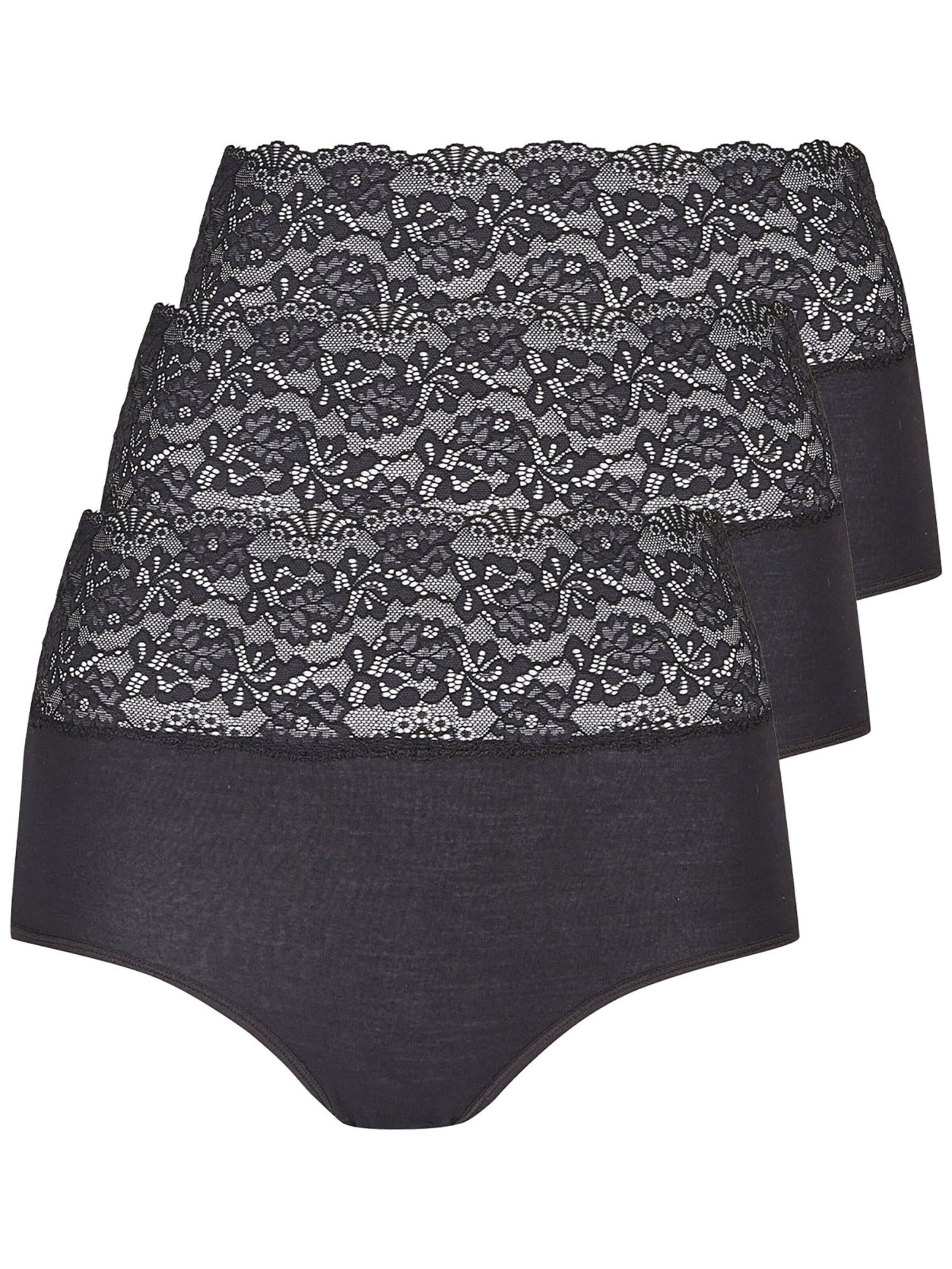 Nina von C. Panty 'Romance' in Black: front