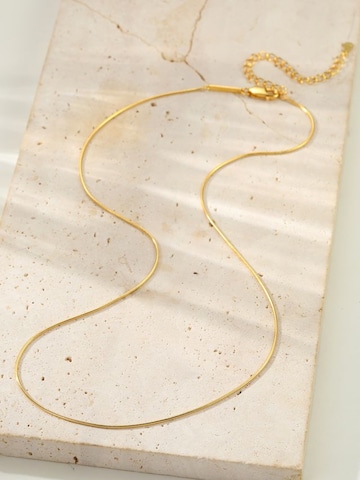 Hey Happiness Ketting 'Round Snake' in Goud