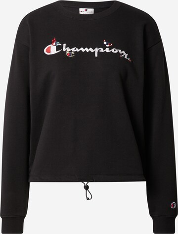 Felpa di Champion Authentic Athletic Apparel in nero: frontale