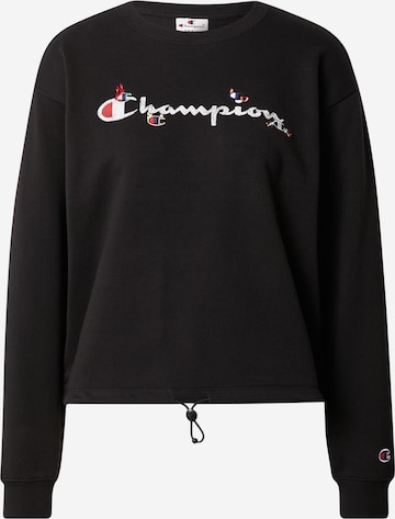 Champion Authentic Athletic Apparel Sweatshirt in Black: front