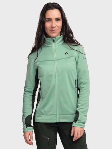Veste en polaire fonctionnelle 'Milagle' Schöffel en vert : devant
